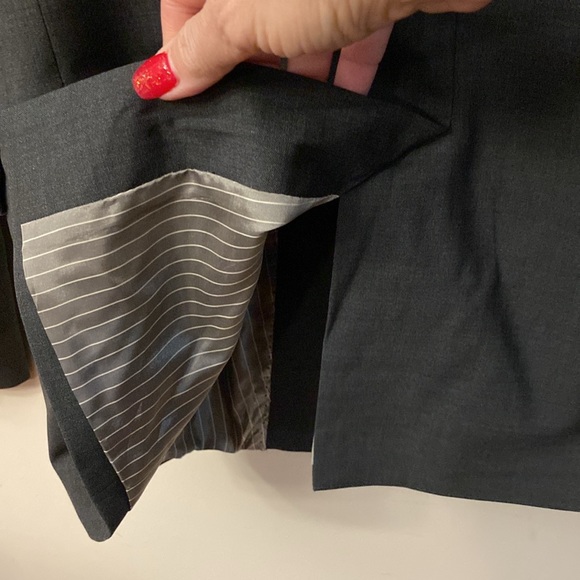 H&M men’s wool gray two button front jacket / blazer full lined  6 pockets 38R - Picture 15 of 15